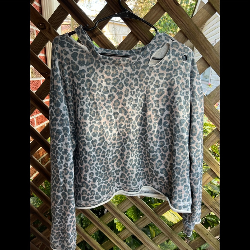 Cheetah Print Sweatshirt